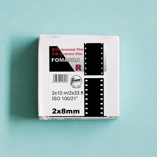 Fomapan R 100 Reversal 8mm Film (2 x 8mm)