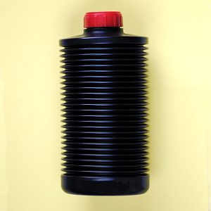 Concertinal Bottle 2L on a yellow background