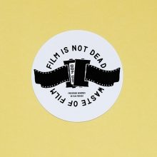 Film Is Not Dead Sticker White Waste Of Film Sticker Set