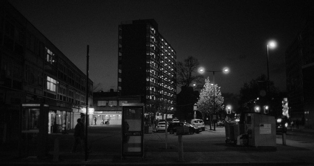 Kodak T-Max P3200 Film Review Contax G2 Night Loughborough Junction