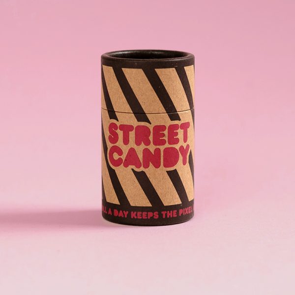 Street Candy ATM Recycled Cardboard Canister Street Candy ATM Recycled Cardboard Canister
