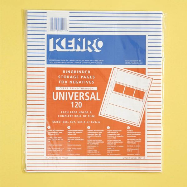 Kenro 120 Clear Negative Storage Pages