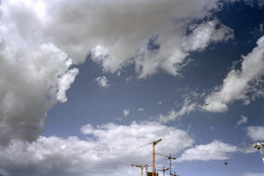 Kodak Gold 35mm Film Clouds and Cranes
