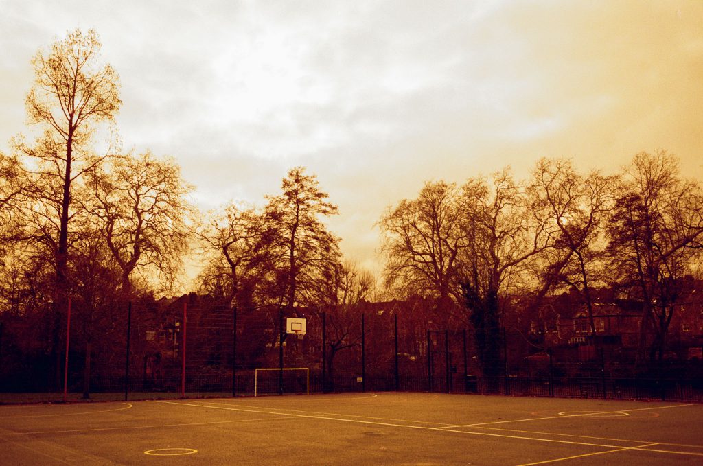 Here is our Redscale Kodak ColorPlus 200 Film Review. Basketball Court