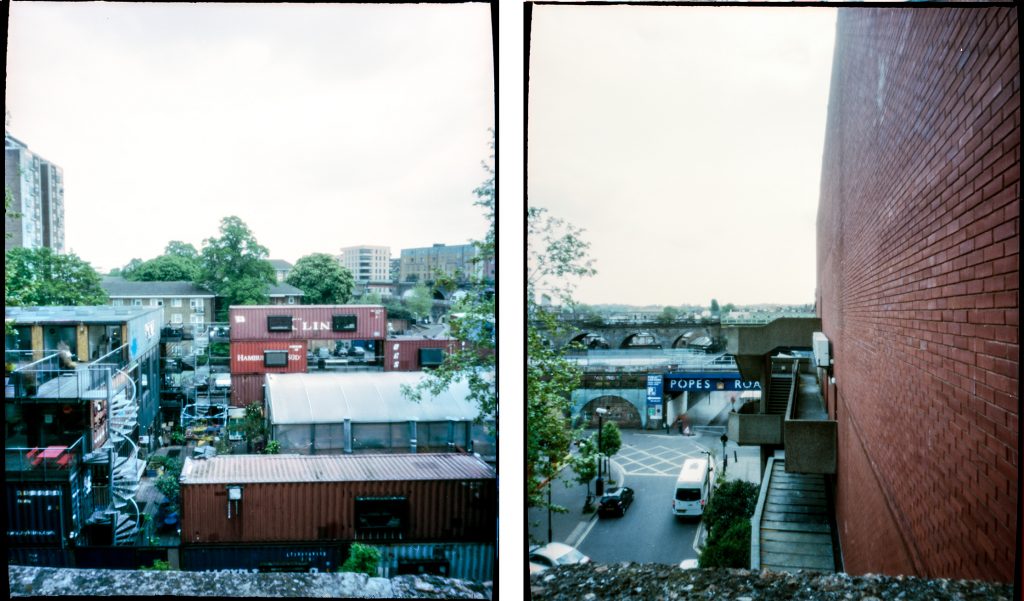 View from International House, Brixton. Kodak Portra 160 Pinhole