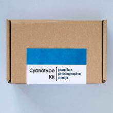 Parallax Cyanotype Kit Box Top Parallax Cyanotype Kit Box