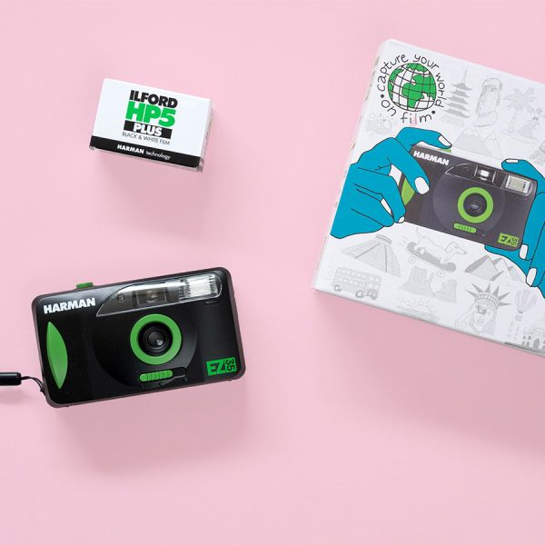 Harman EZ-35 Reusable Camera Ilford HP5 35mm Film and Box