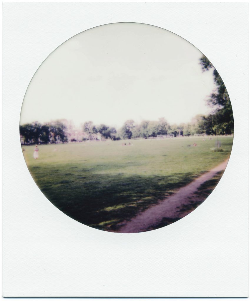 Ruskin Park, South London. Polaroid 600 Color Round Frame Editions.