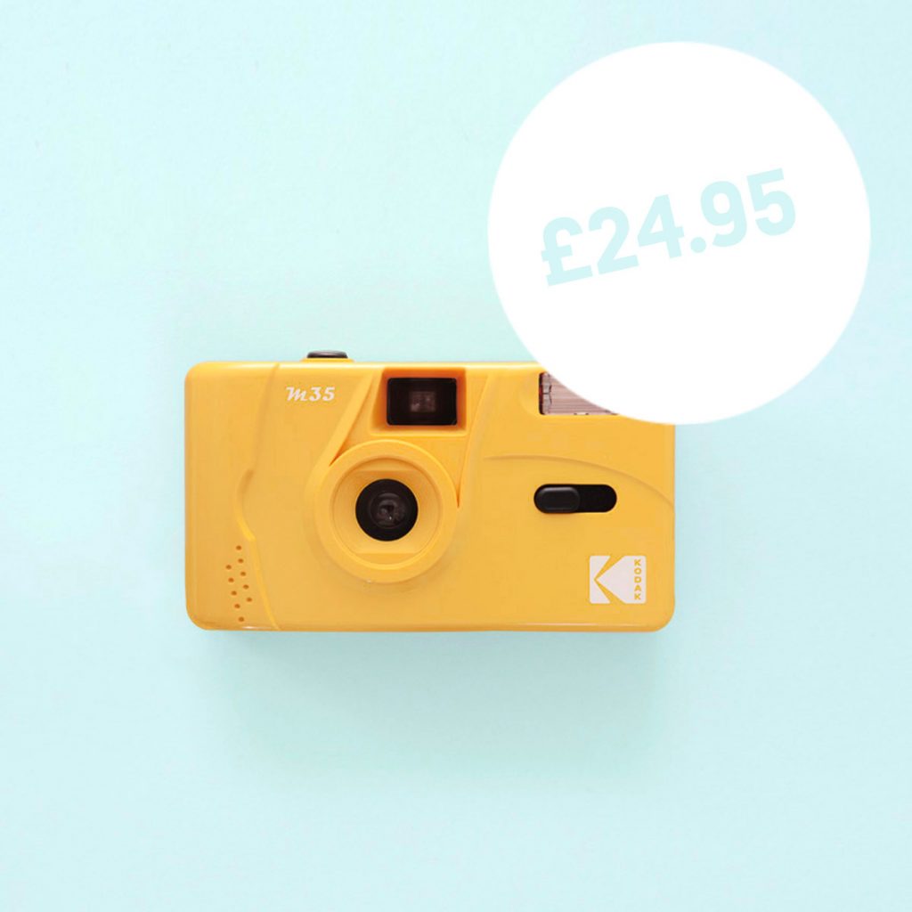 Buy Kodak M35 Film Camera Yellow on mint background