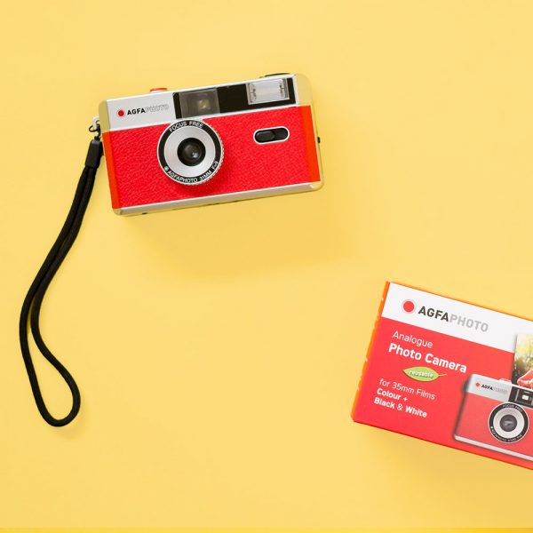 Agfa 35mm Reusable Film Camera Red