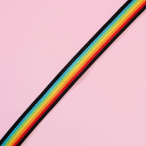 Polaroid Camera Strap Flat Rainbow Black