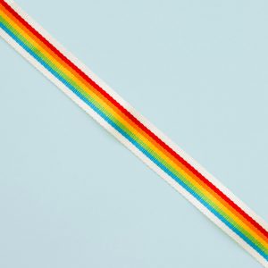 Polaroid Camera Strap Flat Rainbow White