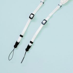Polaroid Camera Strap Flat Rainbow White
