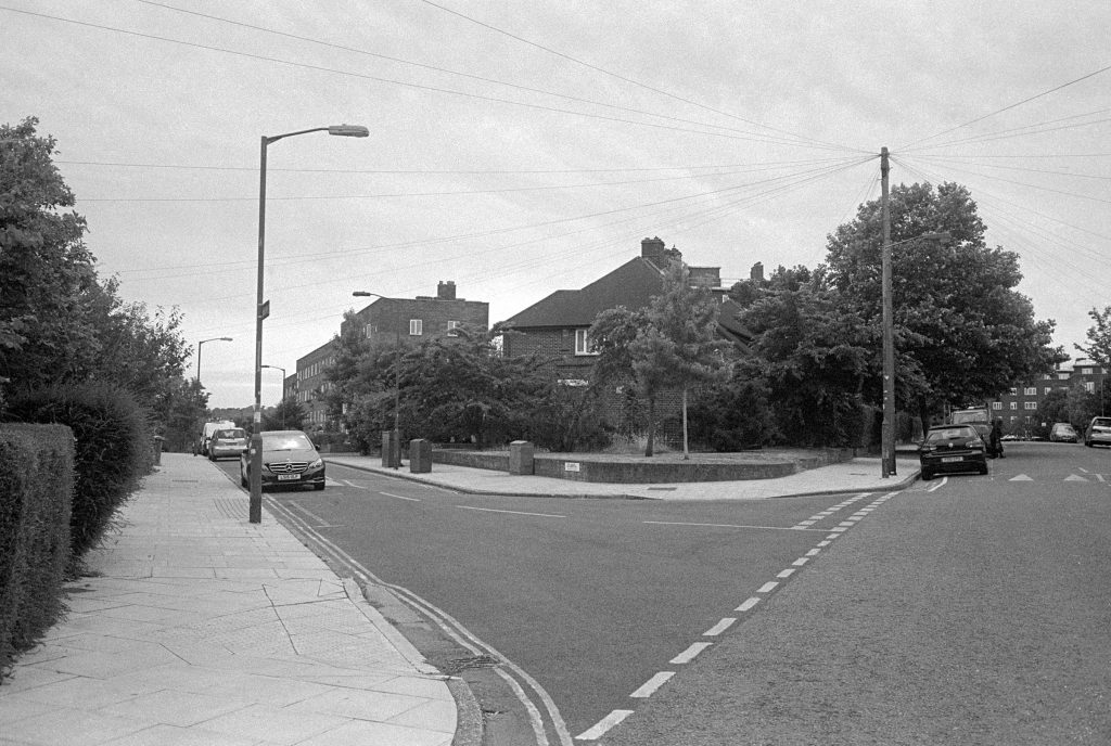 Denmark Hill South London Black and White Film. Ilford HP5 in Pyro 510 developer