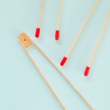 Bamboo Print Tongs