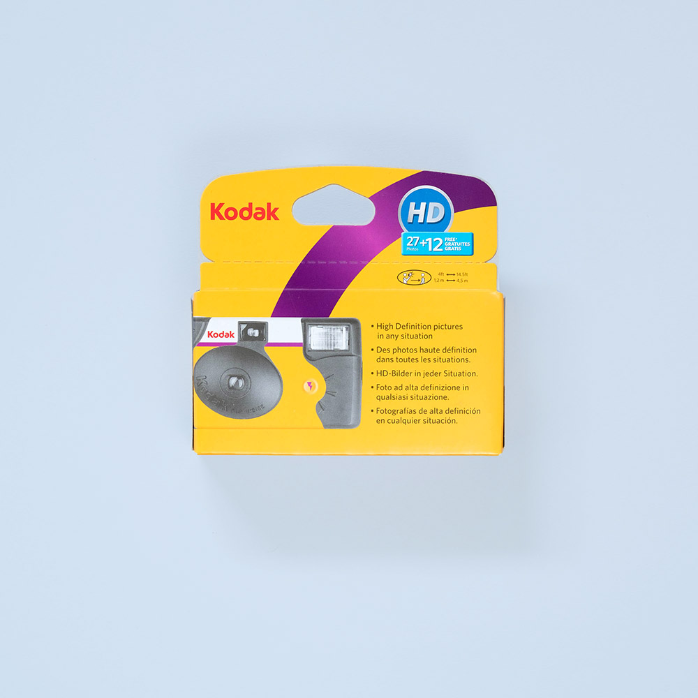 Kodak Disposable Camera with Flashing Light Kodak 135 Single-Use Camera  Kodak Fun Saver Kodak HD Power Flash Film Camera