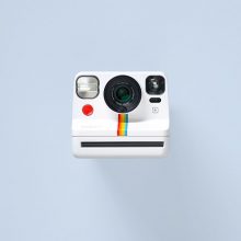 Polaroid Now+ Instant Film Camera White Front Polaroid Now+ White Instant Film Camera