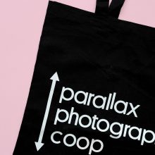 Parallax Cotton Tote Bag Black 1 Parallax Tote Bag Black