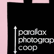 Parallax Cotton Tote Bag Black Parallax Tote Bag Black