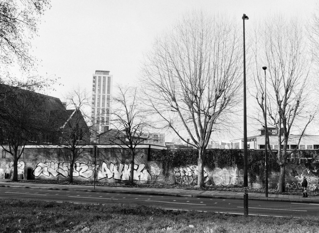 Brixton Road Black and White film Medium Format