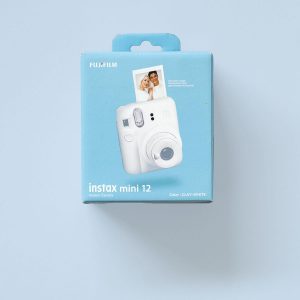 Fuji Instax Mini 12 Instant Film Camera Clay White