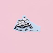 Ziguang Liu X Parallax Sticker Blue Camera Hand Pink Parallax Sticker Pack - Ziguang Liu X Parallax