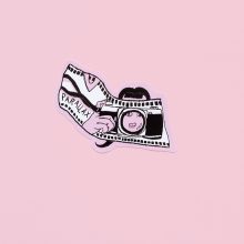 Ziguang Liu X Parallax Sticker Pink Camera Face Pink Parallax Sticker Pack - Ziguang Liu X Parallax