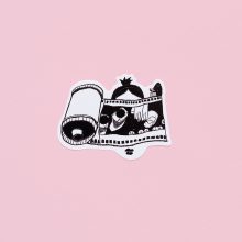 Ziguang Liu X Parallax Sticker White Developing Pink Parallax Sticker Pack - Ziguang Liu X Parallax