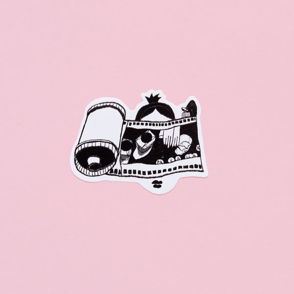 Ziguang Liu X Parallax Sticker White Developing Pink Parallax Sticker Pack - Ziguang Liu X Parallax