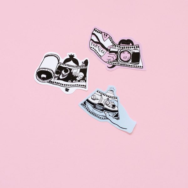 Ziguang Liu X Parallax Stickers Pink 10 Parallax Sticker Pack - Ziguang Liu X Parallax