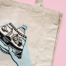 Ziguang Liu X Parallax Tote Bag Pink 1 Parallax Camera Tote Bag - Ziguang Liu X Parallax