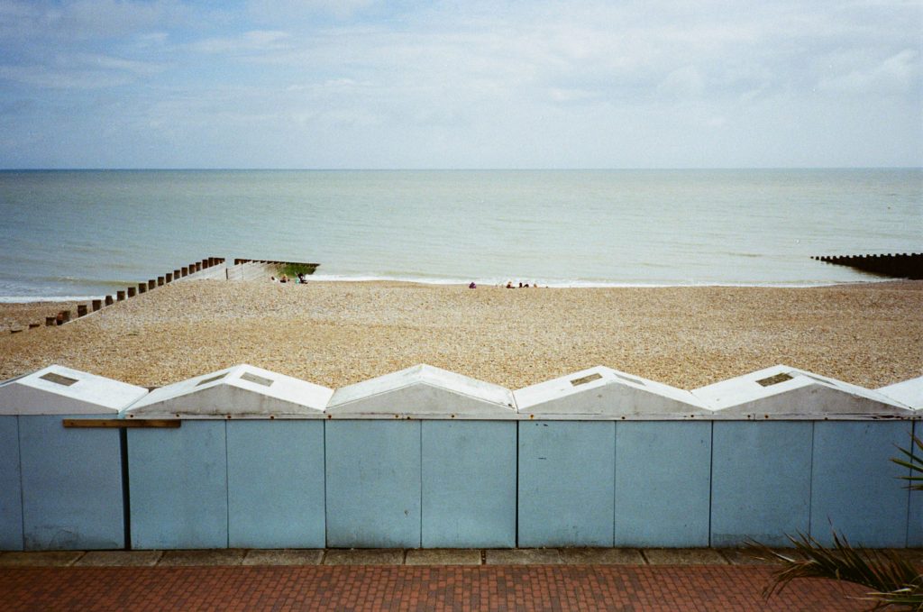 Lomography Color 400 Beach Huts Eastbourne
