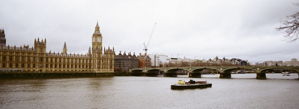 Houses of Parliament Thames X-Pan Camera London