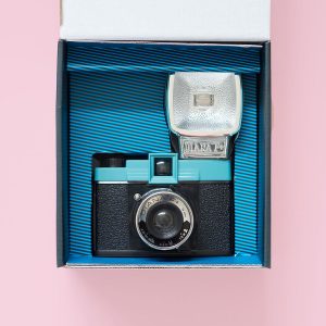 Lomography Diana F+ Camera And Flash Box Open