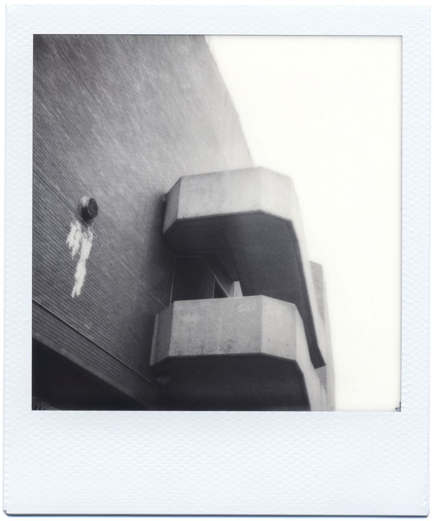 Polaroid SX-70 B&W Brixton Recreation Center Beehive Place