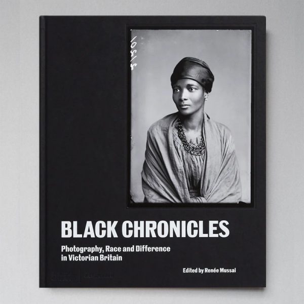 Black Chronicles photography book on a grey background