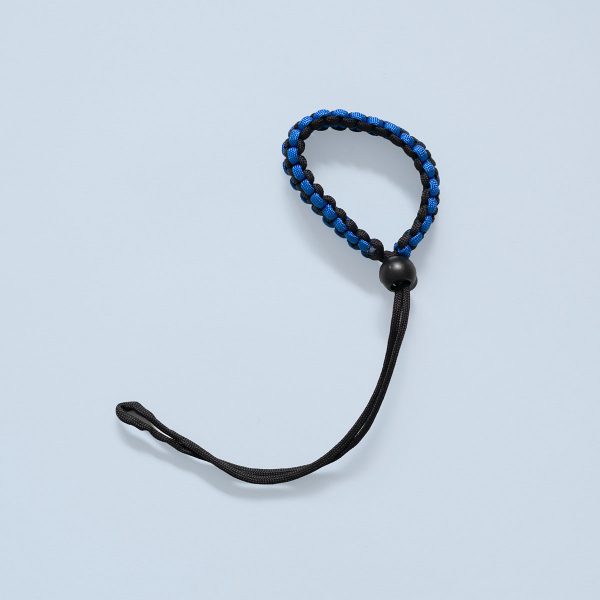 Paracord Wrist Strap Blue Black