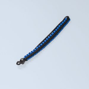Paracord Wrist Strap Blue Black