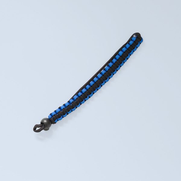 Cord Wriststrap Black Blue Paracord Wrist Strap Blue Black