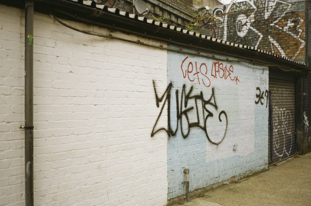 Grafitti Wall Kodak Colorplus 200 35mm Film