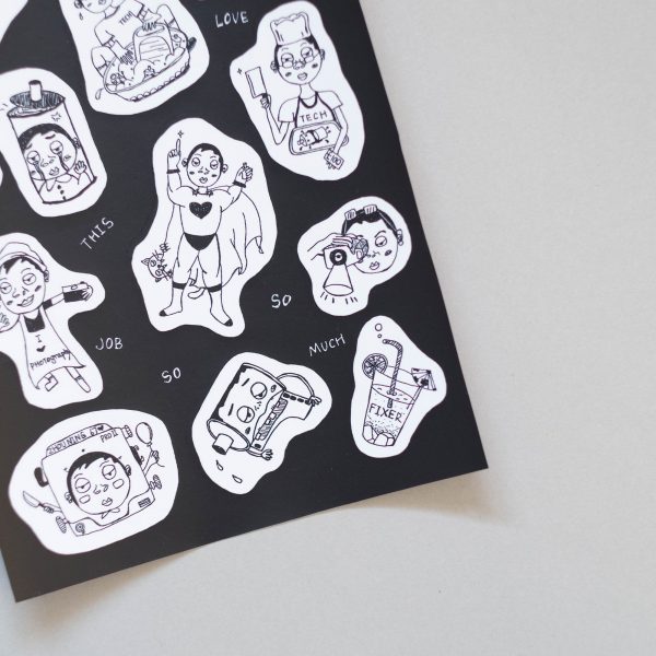 ZHOU NING Zhou Ning Is A Darkroom Technician Sticker Sheet 2 Zhou Ning Is A Darkroom Technician Sticker Sheet