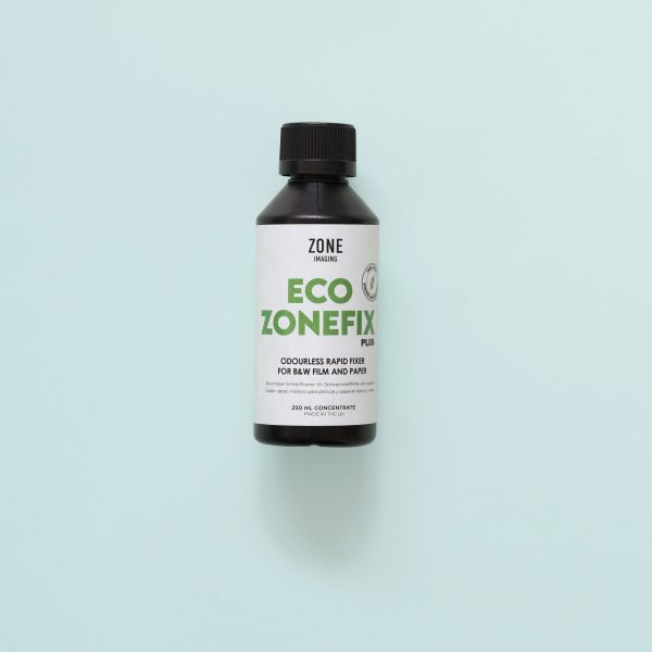 Bottle of Eco Zonefix 250mll on a teal background