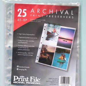 Printfile 4x5 Print Storage Pages 45-8P 25 Sheets