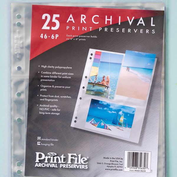 Printfile 4x6 Print Storage Pages 46-6P 25 Sheets