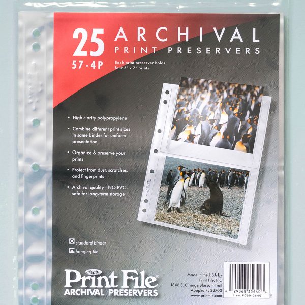 Printfile 57-4P Printfile 5x7 Print Storage Pages 57-4P 25 Sheets
