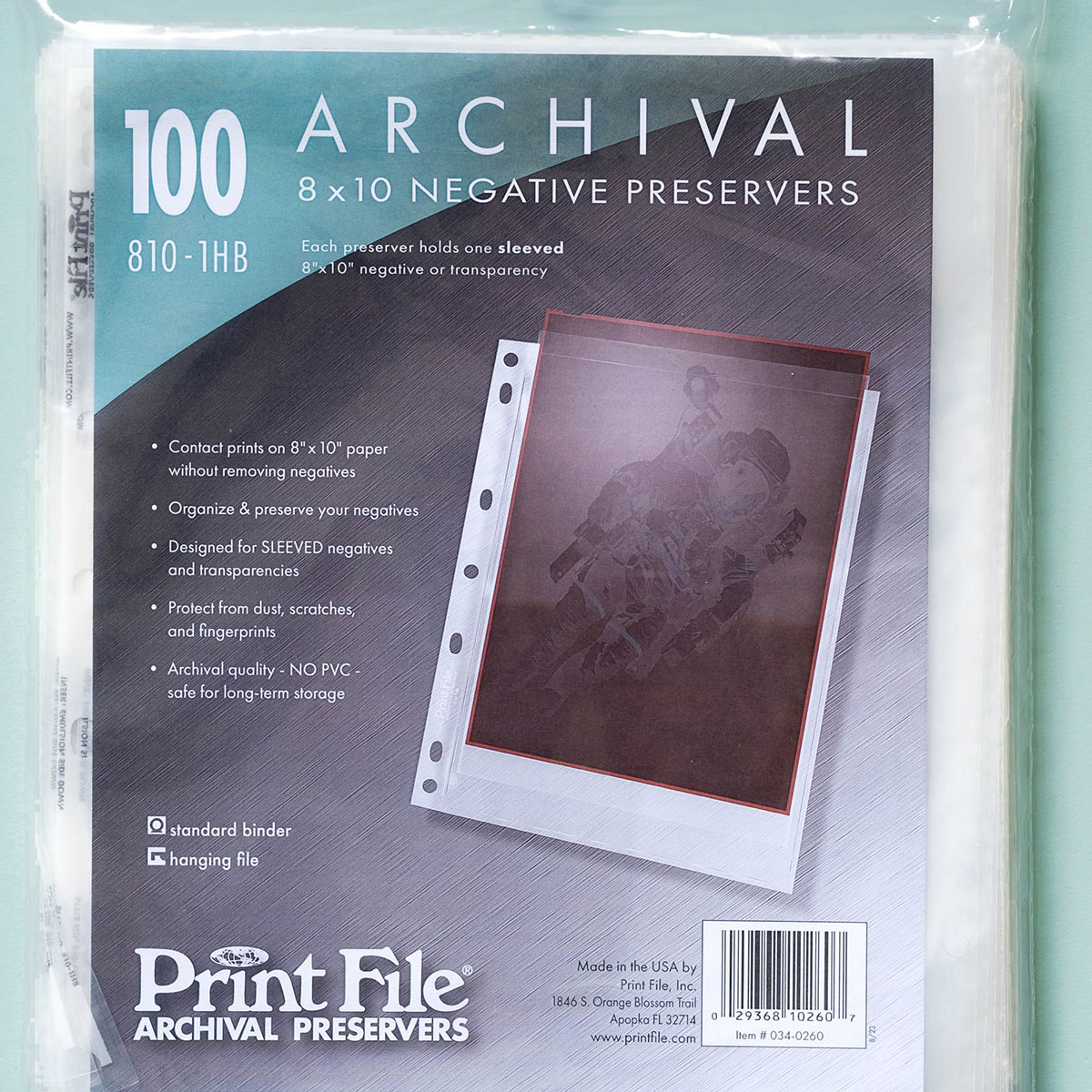 Printfile 810-1HB Printfile 8x10 Negative Storage Pages 810-1HB 100 Sheets