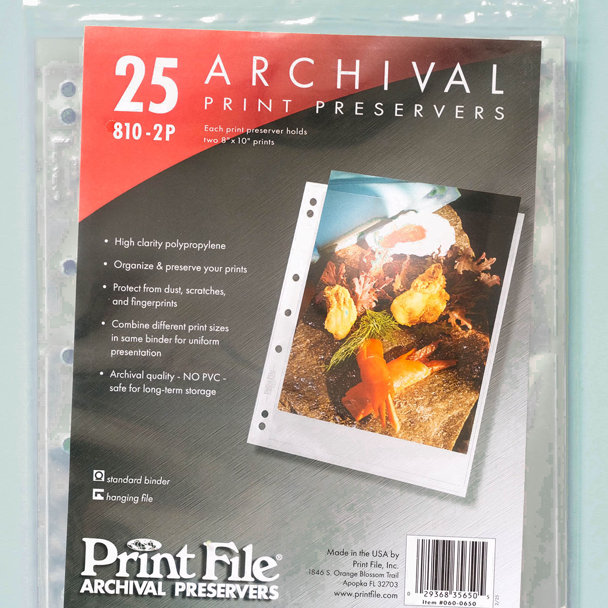 Printfile 810-2P Printfile 8x10 Print Storage Pages 810-2P 25 Sheets