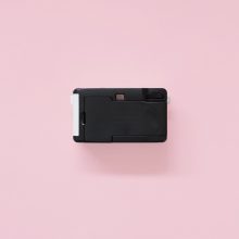 Kodak Ultra i60 Film Camera Light Green Back Kodak i60 35mm Film Camera Green back view on pink background