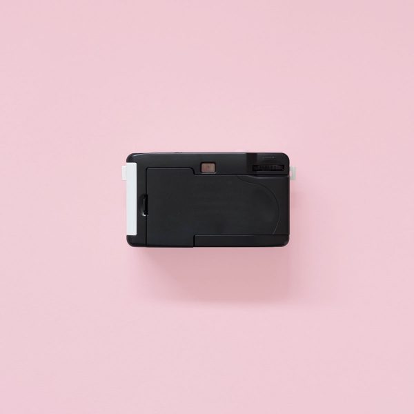 Kodak Ultra i60 Film Camera Light Green Back Kodak i60 35mm Film Camera Green back view on pink background