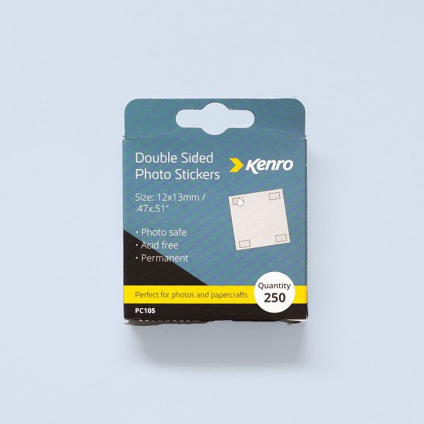 Kenro Double Sided Photo Sticker 12x13mm 1 Kenro Double Sided Photo Stickers